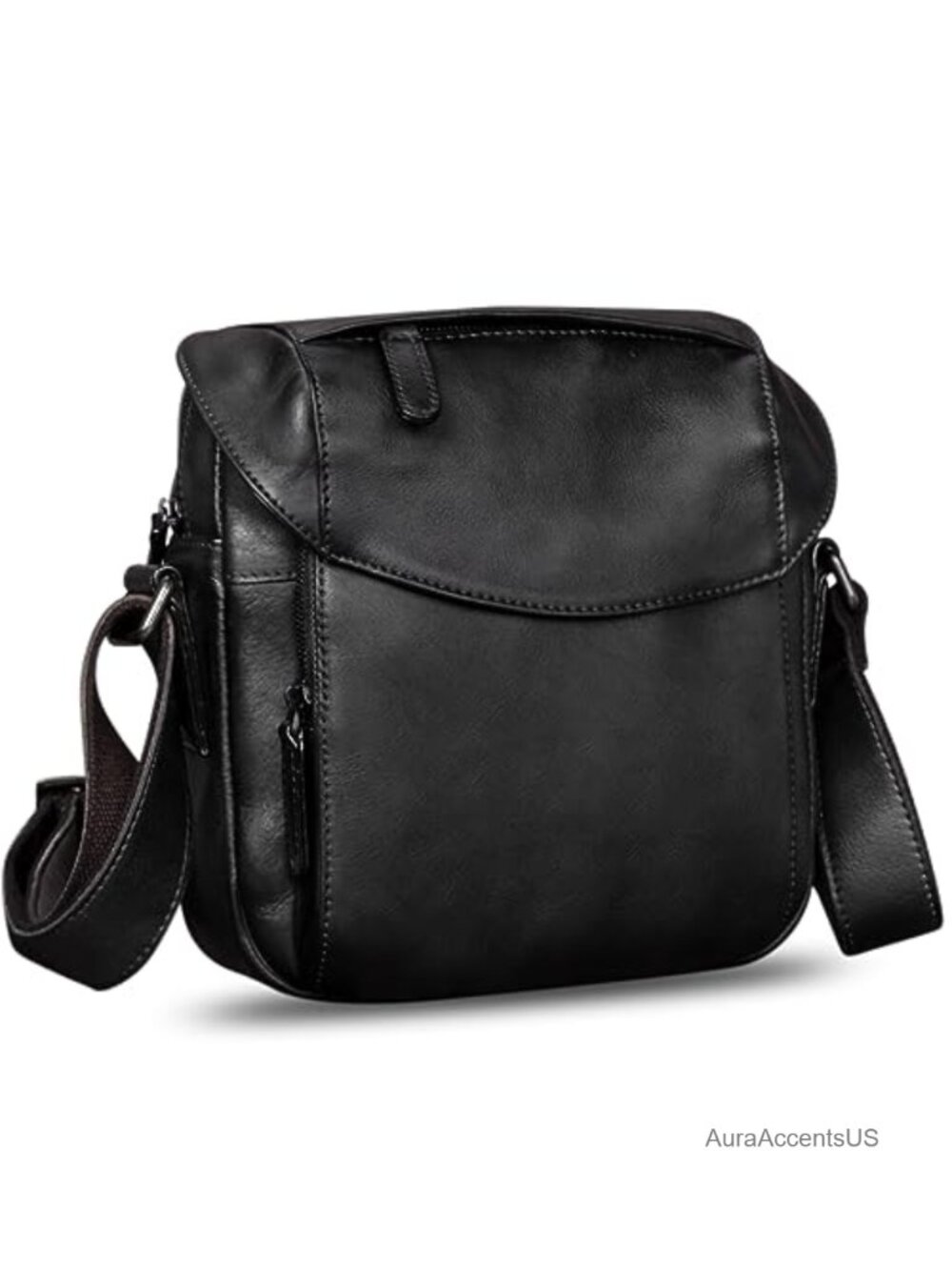 Genuine Leather Messenger Bag Crossbody Shoulder Satchel Sling Daypack Work